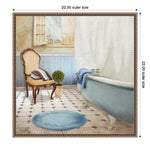 Amanti Art Sundance Bath I by Elizabeth Medley Framed Canvas Wall Art Print, 22" x 22" (A42678299387)