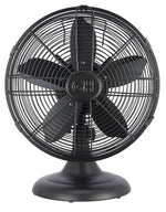 Good Housekeeping Oscillating Desk Fan, 3-Speed, Matte Black (92603)