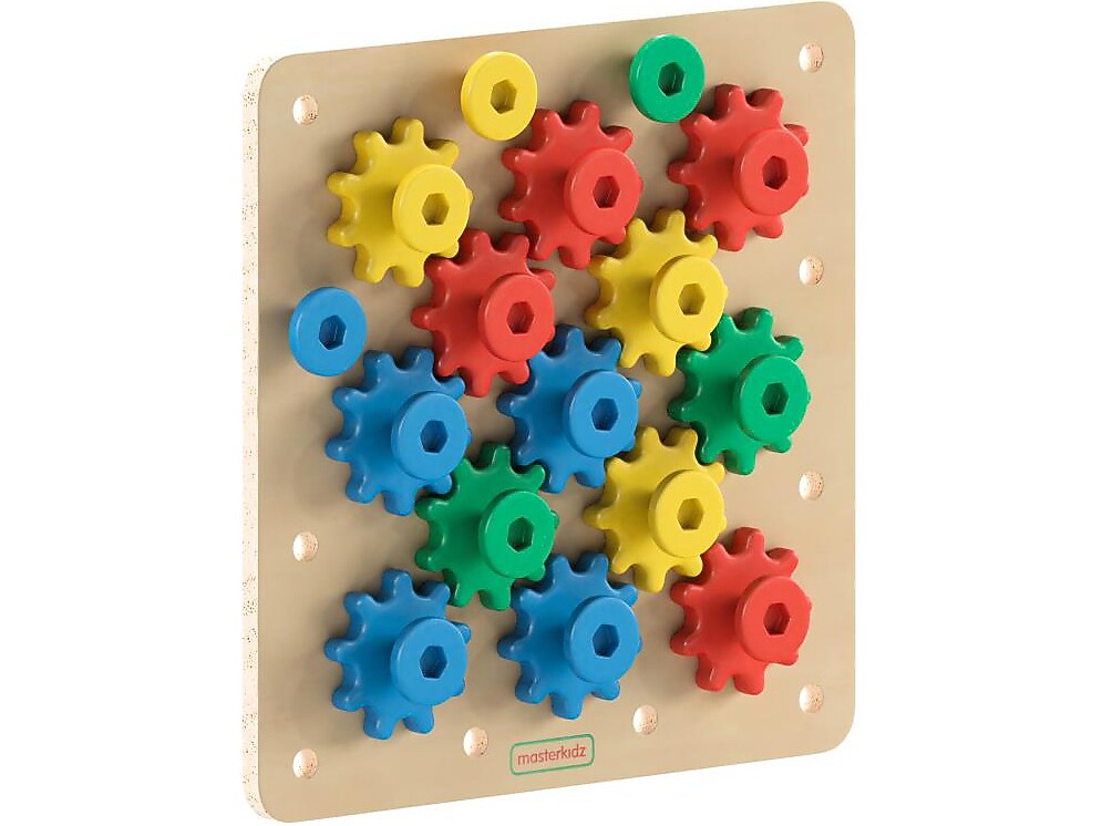 Flash Furniture Bright Beginnings STEM Gear Building Busy Board (MK-MK08787-GG)