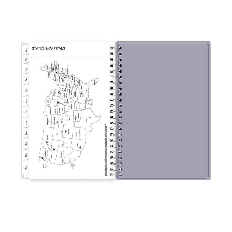 2026 Blue Sky Ru Du Flore 5" x 8"  Weekly & Monthly Planner, Plastic Cover, Multicolored (101603-26)