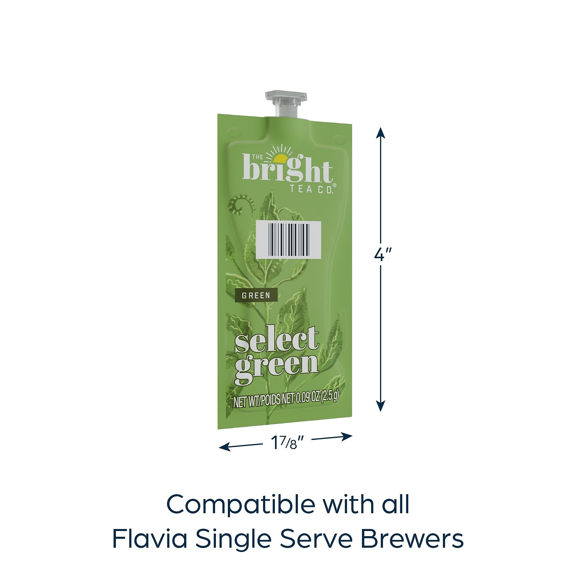 The Bright Tea Co. Select Green Tea, Flavia Freshpacks, 100/Carton (MDRB508)