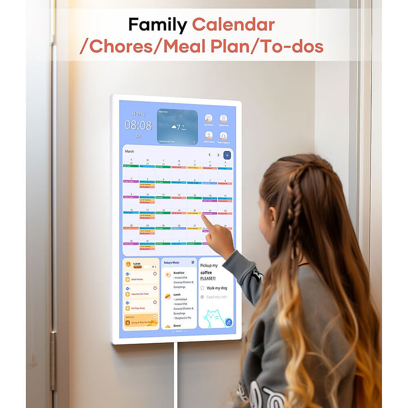 Cozyla Digital Family 32" Calendar+ Gen2, White (CD-8V543F2)