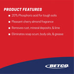 Betco Stix Toilet Bowl Cleaner, Cherry/Almond Scent, 32 oz., 12 Bottles/Carton (761200)
