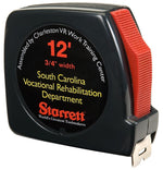 AbilityOne SKILCRAFT Tape Measure, 0.75" x 12 ft Power Return and Belt Clip (NSN1824797)