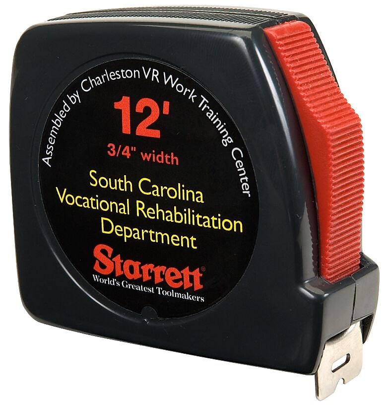 AbilityOne SKILCRAFT Tape Measure, 0.75" x 12 ft Power Return and Belt Clip (NSN1824797)