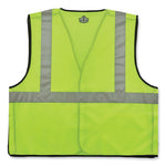 GloWear 8216BA Class 2 Breakaway Mesh ID Holder Vest, Polyester, 2X-Large/3X-Large, Lime