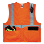 GloWear 8220Z Class 2 Standard Mesh Zipper Vest, Polyester, 2X-Large/3X-Large, Orange