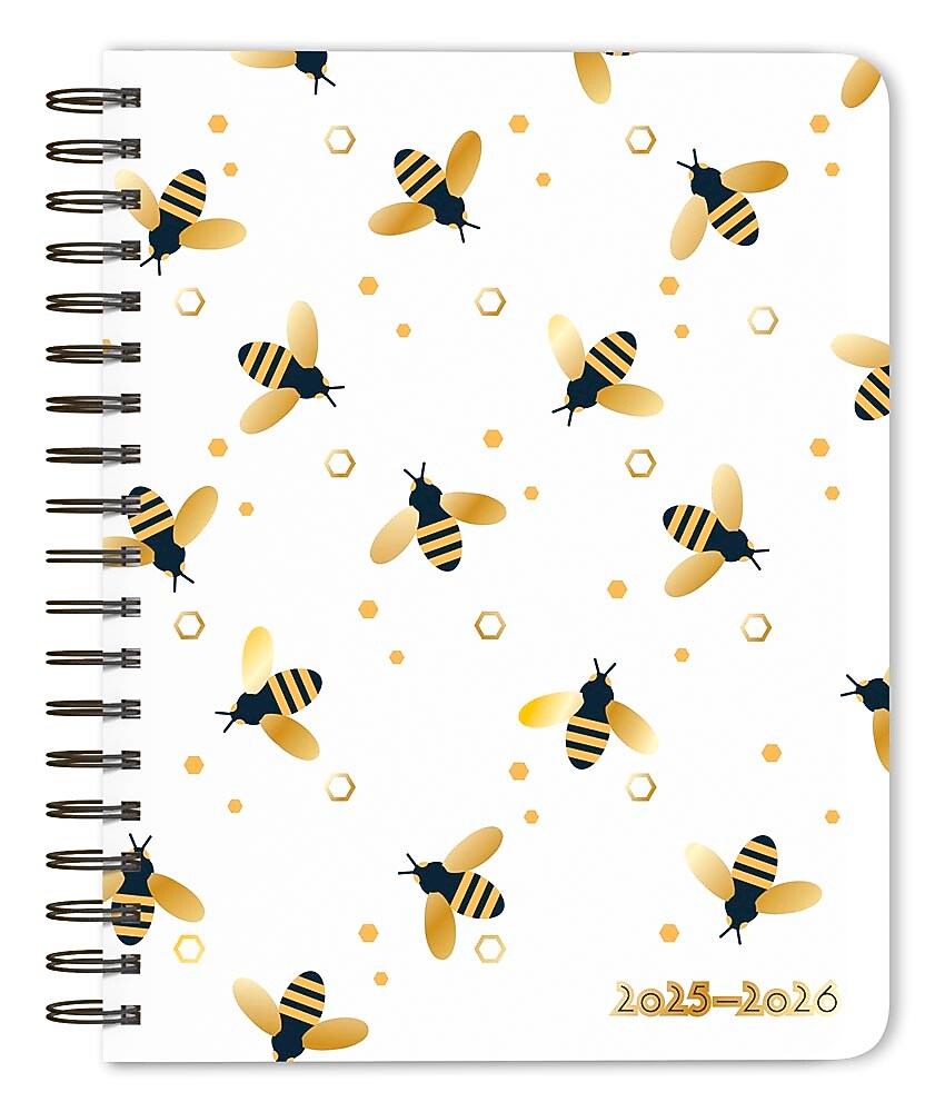 2025-2026 Plato Busy Bees 6" x 7.75" Academic Year Weekly Planner, Multicolored (9798330700097)