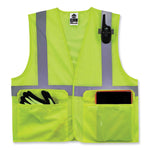 GloWear 8220HL Class 2 Standard Mesh Hook and Loop Vest, Polyester, 2X-Large/3X-Large, Lime