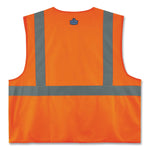 GloWear 8225HL Class 2 Standard Solid Hook and Loop Vest, Polyester, Orange, Large/X-Large