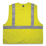 GloWear 8261FRHL Class 2 Dual Compliant FR Hook and Loop Safety Vest, Small/Medium, Lime