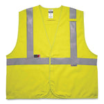 GloWear 8261FRHL Class 2 Dual Compliant FR Hook and Loop Safety Vest, Large/X-Large, Lime