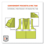 GloWear 8261FRHL Class 2 Dual Compliant FR Hook and Loop Safety Vest, 2X-Large/3X-Large, Lime