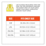 GloWear 8262FRZ Class 2 FR Surveyor Zip Vest, Tencel/Modacrylic/Para-aramid/Kevlar, 2X-Large/3X-Large, Lime