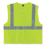 GloWear 8260FRHL Class 2 FR Safety Hook and Loop Vest, Modacrylic/Kevlar, Small/Medium, Lime