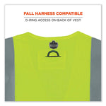 GloWear 8260FRHL Class 2 FR Safety Hook and Loop Vest, Modacrylic/Kevlar, Small/Medium, Lime