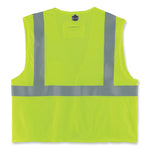 GloWear 8260FRHL Class 2 FR Safety Hook and Loop Vest, Modacrylic/Kevlar, Large/X-Large, Lime