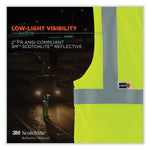 GloWear 8260FRHL Class 2 FR Safety Hook and Loop Vest, Modacrylic/Kevlar, Large/X-Large, Lime