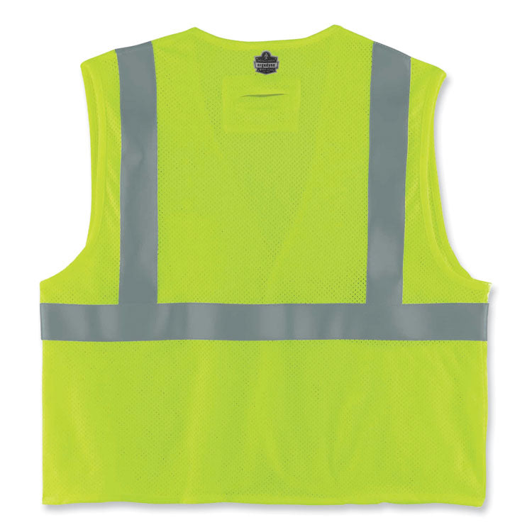GloWear 8260FRHL Class 2 FR Safety Hook and Loop Vest, Modacrylic/Kevlar, 2X-Large/3X-Large, Lime