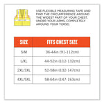 GloWear 8260FRHL Class 2 FR Safety Hook and Loop Vest, Modacrylic/Kevlar, 2X-Large/3X-Large, Lime
