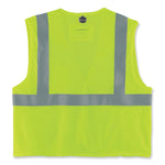 GloWear 8260FRHL Class 2 FR Safety Hook and Loop Vest, Modacrylic/Kevlar, 4X-Large/5X-Large, Lime
