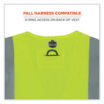 GloWear 8260FRHL Class 2 FR Safety Hook and Loop Vest, Modacrylic/Kevlar, 4X-Large/5X-Large, Lime
