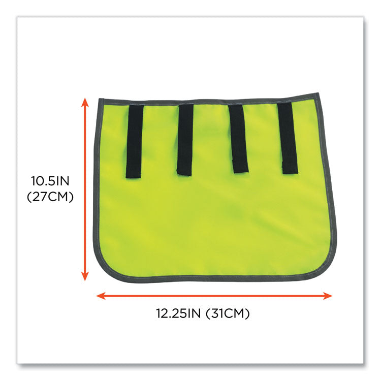 GloWear 8006 Hi-Vis Hard Hat Neck Shade, 12.25 x 10.5, Lime