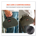 Arsenal 5187 Clamshell Half Respirator Bag with Zipper Closure, 4 x 9 x 5, Gray