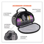 Arsenal 5187 Clamshell Half Respirator Bag with Zipper Closure, 4 x 9 x 5, Gray