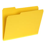 Pendaflex Recycled File Folder, 1-Tab, Assorted, Letter Size, Yellow, 25/Box (1007022)