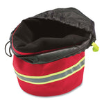Arsenal 5080L Fleece-Lined SCBA Mask Bag with Drawstring Closure, 8.5 x 8.5 x 14, Red