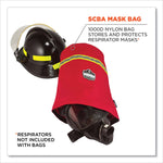 Arsenal 5082 SCBA Mask Bag with Hook-and-Loop Closure, 8.5 x 8.5 x 14, Red
