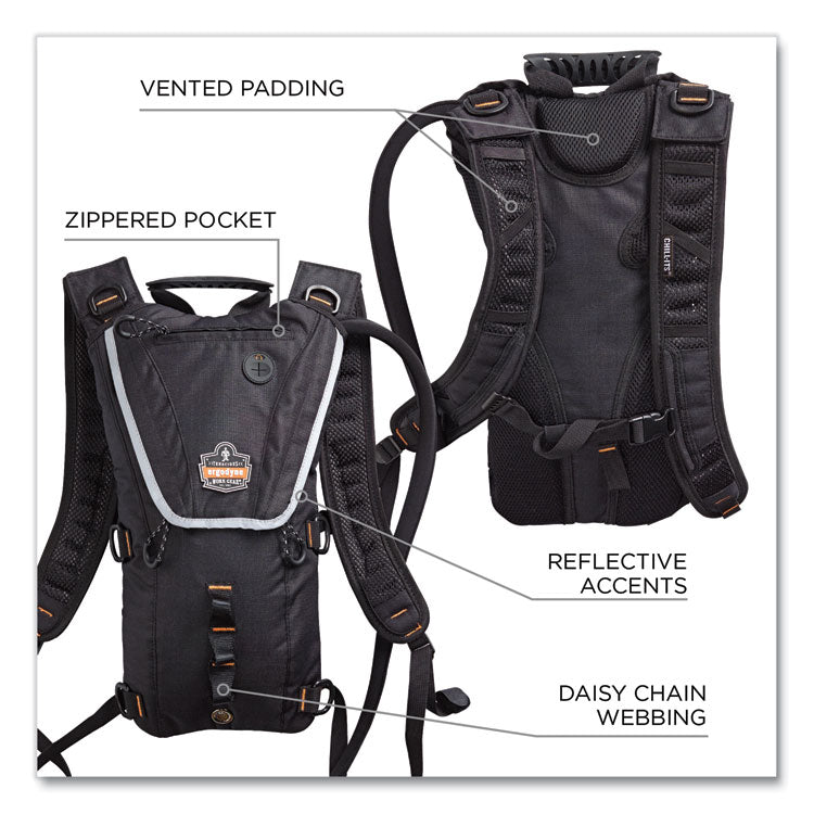 Chill-Its 5156 Low Profile Hydration Pack, 3 L, Black