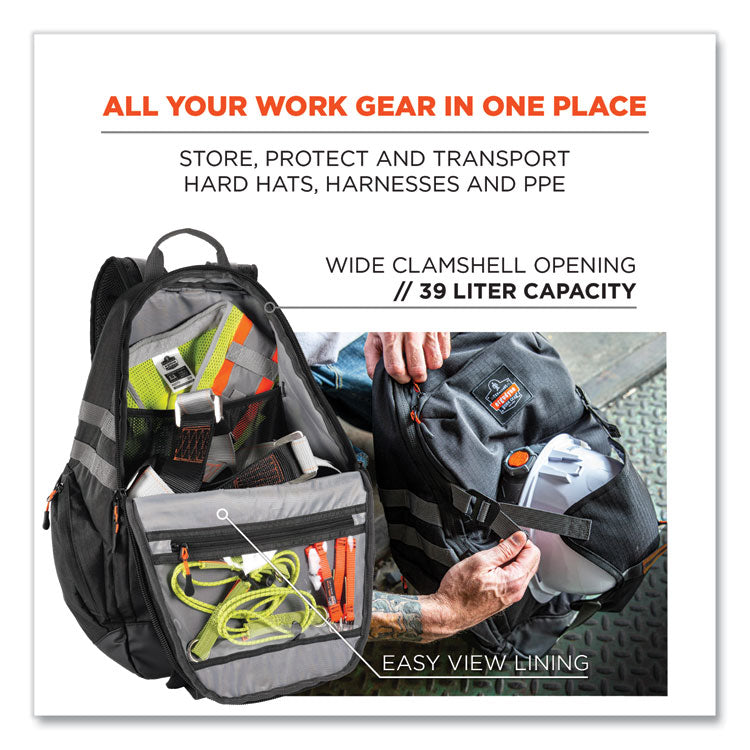 Arsenal 5188 PPE Jobsite Backpack, 7 x 15 x 20, Black