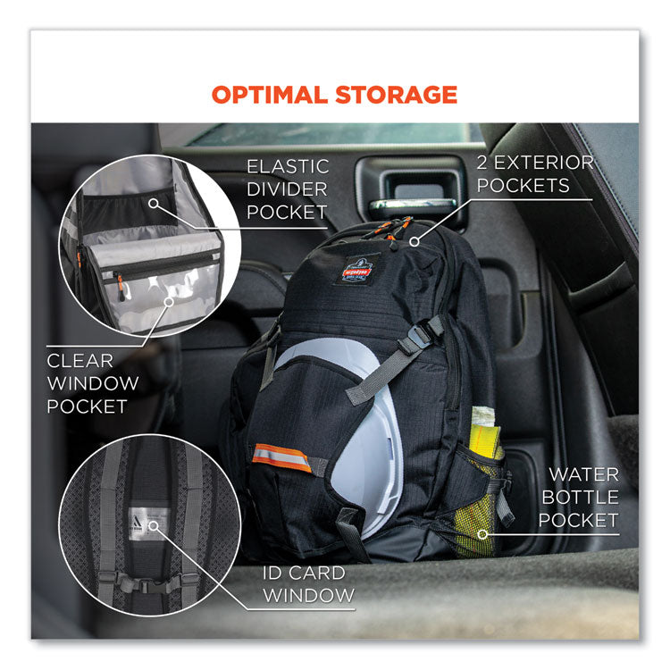 Arsenal 5188 PPE Jobsite Backpack, 7 x 15 x 20, Black