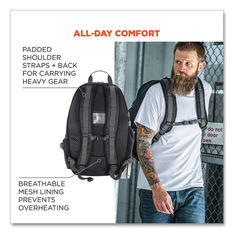 Arsenal 5188 PPE Jobsite Backpack, 7 x 15 x 20, Black
