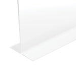 Anti-Glare Stand Up Double Sided Sign Holder, 8.5 X 11, Clear