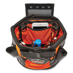 Arsenal 5527 Premium Topped Tool Pouch with Hinged Closure, 6 x 10 x 11.5, Polyester, Orange