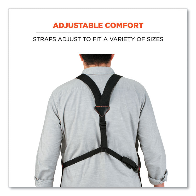 Arsenal 5705 Extended Length Canvas Tool Apron, 13 Compartments, 25.5 x 34, Canvas, Gray