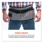 Arsenal 5707 Canvas Waist Apron, 14 Compartments, 25.5 x 34, Canvas, Gray