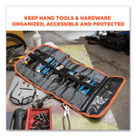 Arsenal 5871 Polyester Tool Roll Up, 21 Compartments, 27 x 14, Polyester, Black