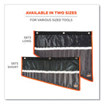 Arsenal 5873 Polyester Wrench Roll Up, 14 Compartments, 26.5 x 5, Polyester, Black