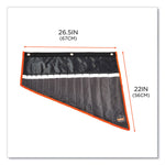 Arsenal 5873 Polyester Wrench Roll Up, 14 Compartments, 26.5 x 5, Polyester, Black