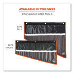 Arsenal 5873 Polyester Wrench Roll Up, 14 Compartments, 26.5 x 16.5, Polyester, Black