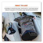 Arsenal 5973 Hoist Bucket Tool Bag with D-Rings and Zipper Top, 12.5 x 12.5 x 17, Gray