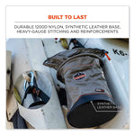 Arsenal 5974 Hoist Bucket Tool Bag with Swiveling Carabiner and Zipper Top, 12.5 x 12.5 x 17, Gray