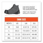 Trex 6300TC One-Piece Slip-on Tungsten Carbide Ice Cleats, Medium, Black, Pair