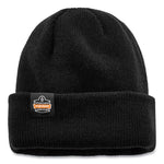 N-Ferno 6811ZI Rib Knit Hat + Bump Cap Insert, One Size Fits Most, Black