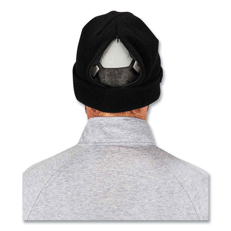 N-Ferno 6811ZI Rib Knit Hat + Bump Cap Insert, One Size Fits Most, Black