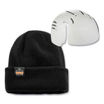 N-Ferno 6811ZI Rib Knit Hat + Bump Cap Insert, One Size Fits Most, Black